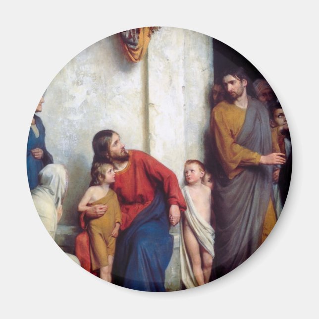 Aimant Carl Heinrich Bloch - Souffrez les enfants (Devant)