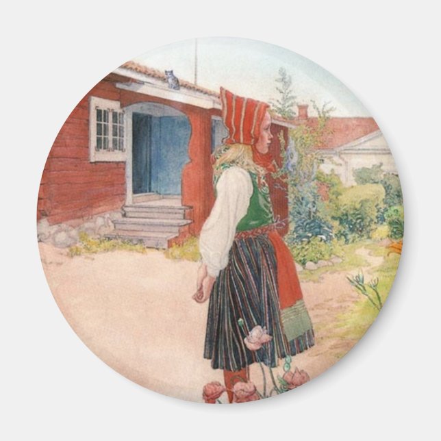 Aimant Carl Larsson - La Maison Falun (Devant)