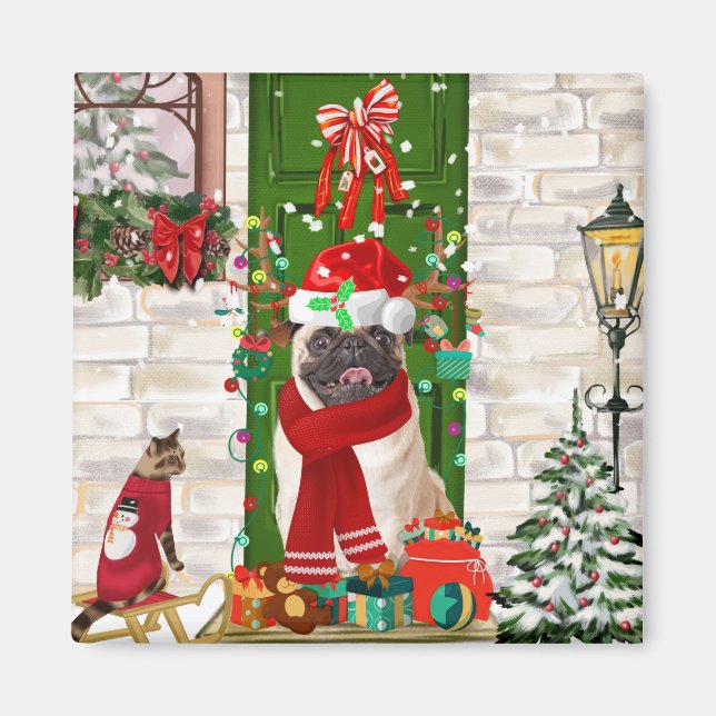 Aimant Carlin Chien Noël (Devant)