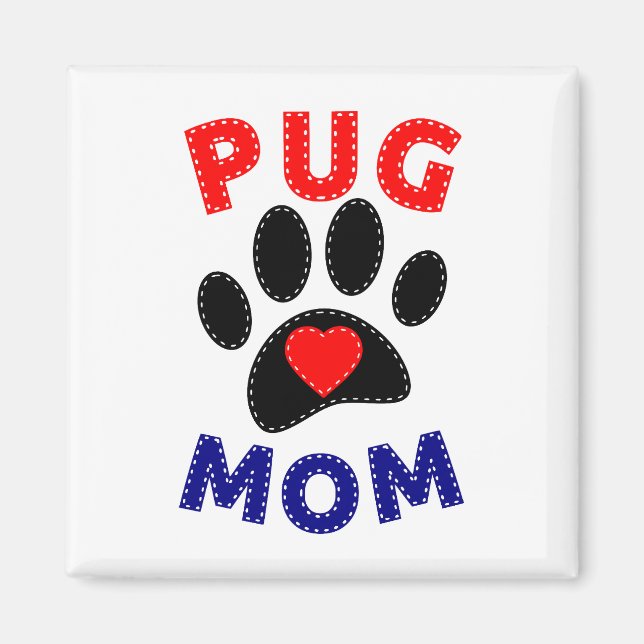 Aimant Carlin Maman Chien Maman Dessin (Devant)