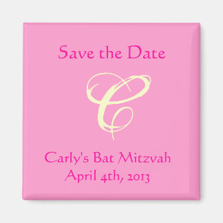 Aimant Carly Rebecca Bat mitzvah Enregistrer l'aimant de