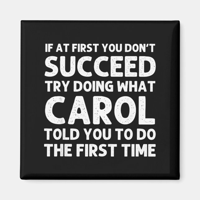 Aimant Carol Name D Birthday Funny Christmas J  (Devant)