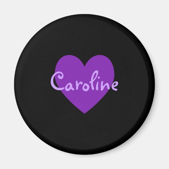 Aimant Caroline en violet (Devant)