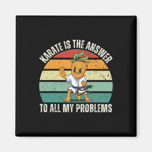 Aimant Carotte Karate vintage Est La Réponse À Tout Mon P