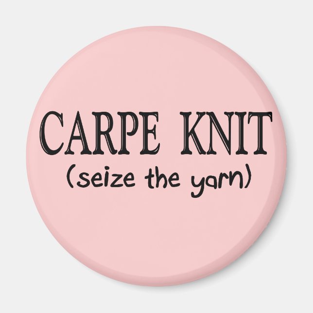 Aimant Carpe Knit (Saisir le fil) Knitter Cadeaux (Devant)
