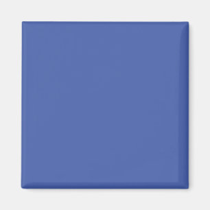 Aimant Carré Bleu   Couleur Unie Minimaliste