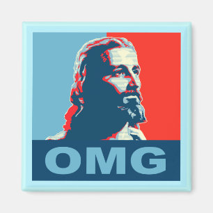 Aimant Carré d'aimant de Jésus OMG