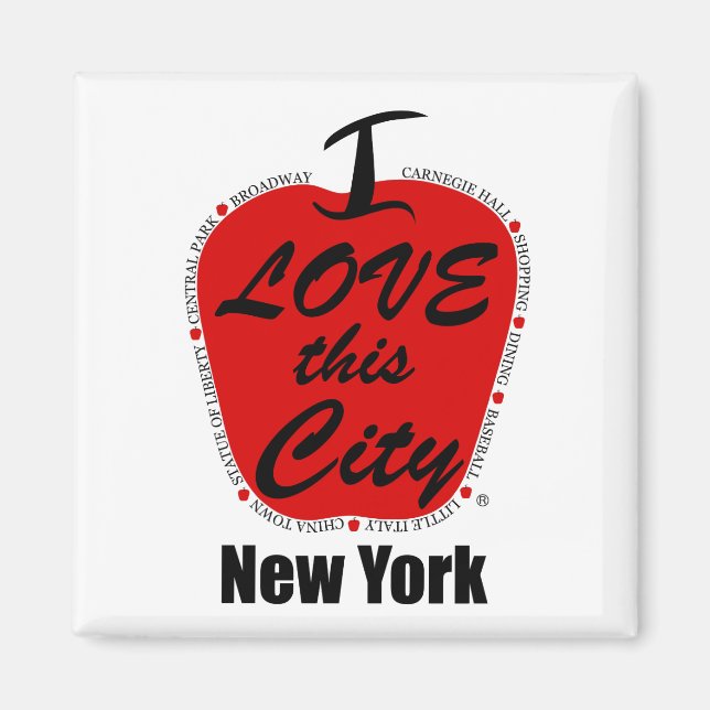 Aimant Carré de 2 pouces (Devant)