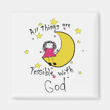 Aimant Carré de 2 pouces avec écritures