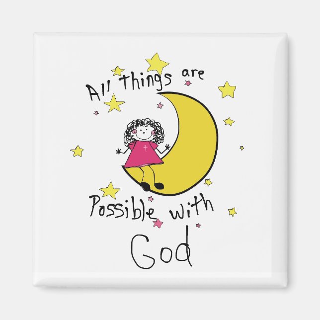 Aimant Carré de 2 pouces avec écritures (Devant)