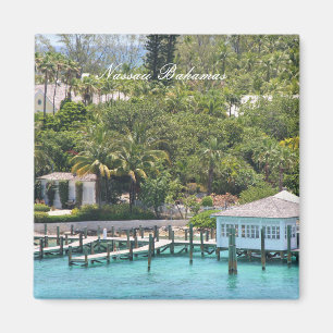 Aimant Carré de 2 pouces, Nassau Bahamas