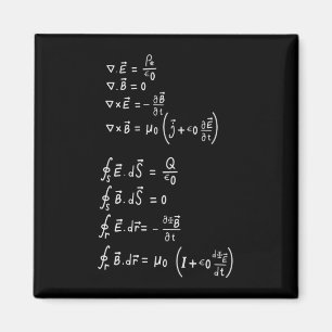 Aimant Carré de formule physique Invitation Sticker