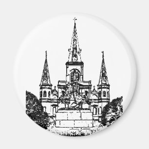 Aimant Carré de Jackson, la Nouvelle-Orléans, LA