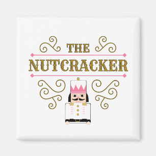 Aimant Carré de la danse de Noël Nutcracker