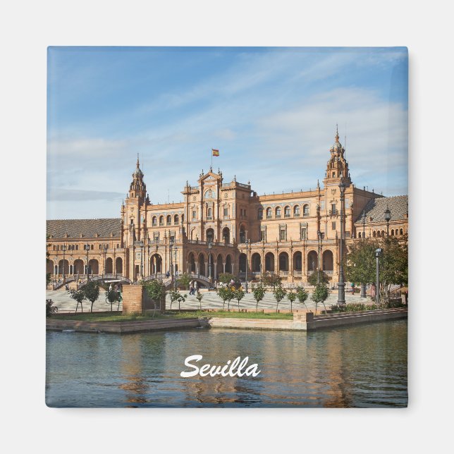 Aimant Carré de Séville Espagne (Devant)