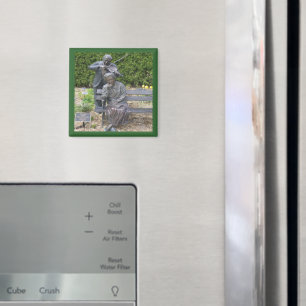 Aimant Carré du jardin botanique de la Serenade Couple Aî