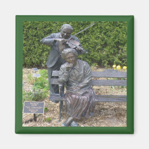 Aimant Carré du jardin botanique de la Serenade Couple Aî