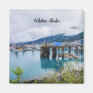 Aimant Carré du port de Whittier Alaska