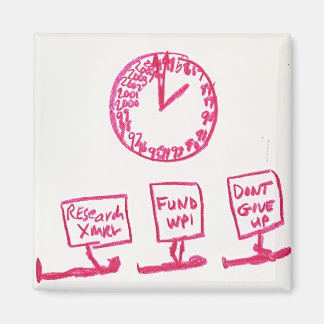 aimant carré kp-clock (Devant)