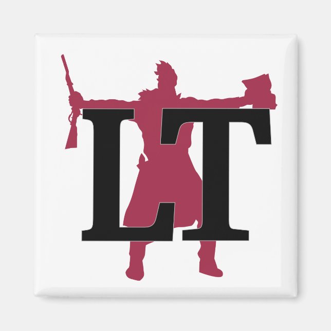 Aimant Carré Lawrence Times - logo LT (Devant)