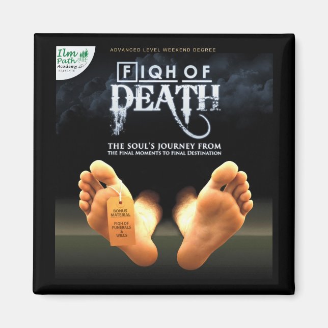 Aimant Carré Magneet - Fiqh de la mort (Devant)