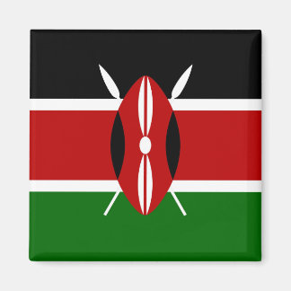 Aimant Carré magnétique du drapeau du Kenya
