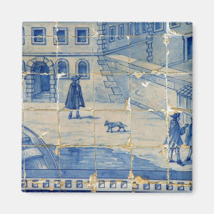 Aimant Carreau bleu