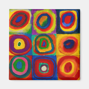 Aimant Carrés avec cercles, Abstraits, Wassily Kandinsky