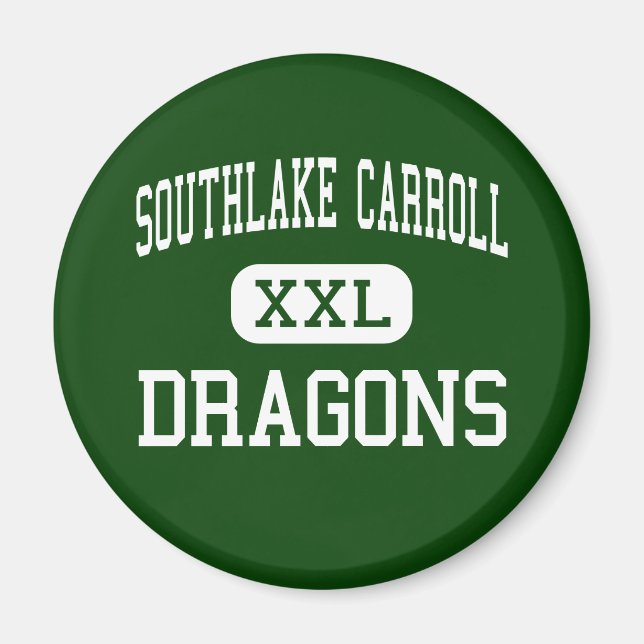 Aimant Carroll de Southlake - Dragons - High - Southlake (Devant)