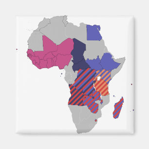 Aimant Carte Afrique Géographie politique Continent
