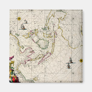 Aimant Carte antique des Indes est