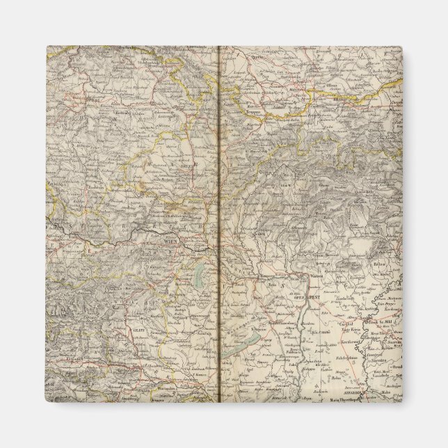 Aimant Carte Atlas Autriche (Devant)
