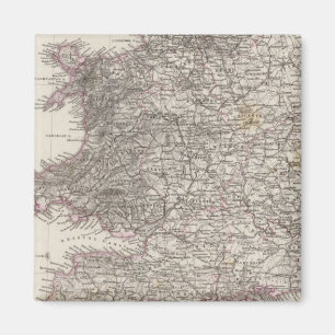 Aimant Carte Atlas d'Angleterre