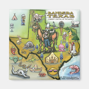 Aimant Carte Bandera TEXAS