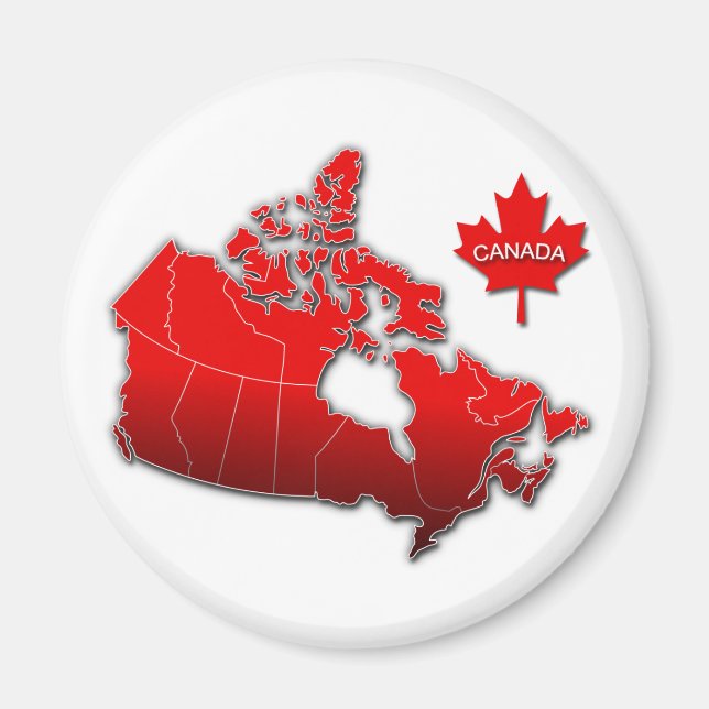 AIMANT CARTE CANADA (Devant)