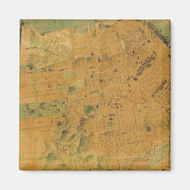 Aimant Carte Chevalier de San Francisco (Devant)