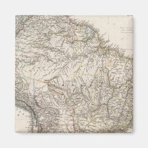 Aimant Carte composite de l'Amérique du Sud