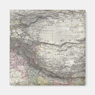 Aimant Carte composite de l'Inde, Asie