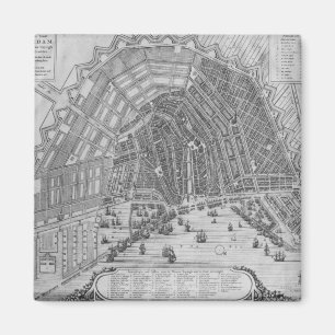 Aimant Carte d'Amsterdam, 1662