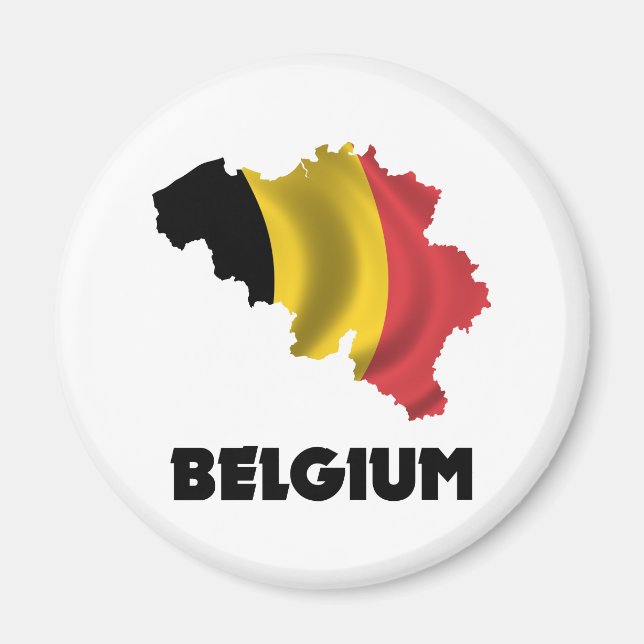Aimant Carte De Belgique (Devant)