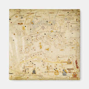 Aimant Carte de Charles V, carte de Mecia