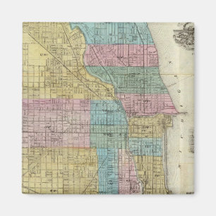 Aimant Carte de Chicago