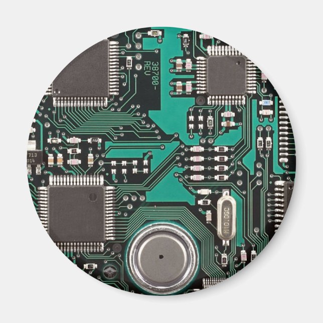 Aimant Carte de circuit amusante (Devant)