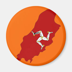 Aimant Carte de drapeau d'Isleofman