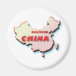 Aimant Carte de la Chine