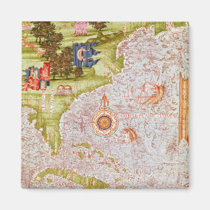 Aimant Carte de la Floride et des Antilles