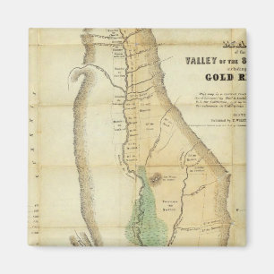 Aimant Carte de la Vallée de Sacramento