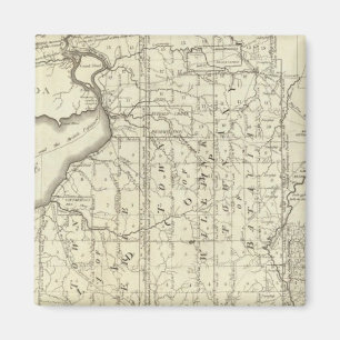 Aimant Carte de l'achat de Morris ou de West Geneseo