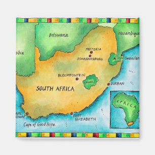 Aimant Carte de l'Afrique du Sud