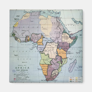 Aimant Carte de l'Afrique montrant les frontières de